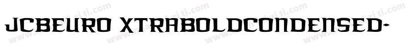JCBEuro XtraBoldCondensed字体转换